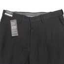 Haggar Men's Classic Fit Flat Front Comfort Pants - Black (Regular, 32W x 30L)