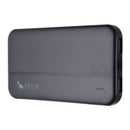 Helix 10,000 mAh Power Bank with Dual USB-A Ports - Black