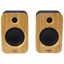 Marley Get Together Duo True Wireless Bluetooth Bookshelf Speakers - Wood/Black