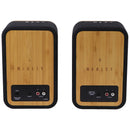 Marley Get Together Duo True Wireless Bluetooth Bookshelf Speakers - Wood/Black