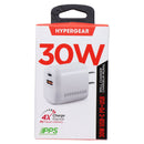 HyperGear 30W (2 Port) USB-C PD and USB-A Wall Charger - White (HYG-30DPD)