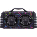 iLive Watts Plus Portable Bluetooth Boombox - Black/Multi Color (IBB503B)