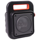 iLive Wireless Tailgate Bluetooth Speaker with FM Radio and LED Colors - Black