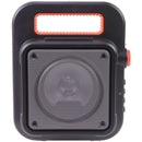 iLive Wireless Tailgate Bluetooth Speaker with FM Radio and LED Colors - Black