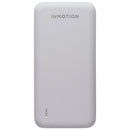 InMotion 10,000 mAh Power Bank with 2 USB-A Ports and LED Indicator - White