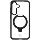 ITSKINS Hybrid R Case w/ Stand for MagSafe for Samsung Galaxy S24 - Black/Clear