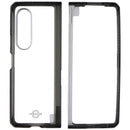ITSKINS Hybrid R // Clear Case for Samsung Galaxy Z Fold3 5G - Black/Transparent