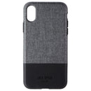 Jack Spade Color-Block Series Hybrid Case for iPhone X - Gray Fabric/Black