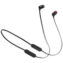 JBL Tune 125BT In-Ear Headphones with 3-Button Mic/Remote & Flat Cable - Black