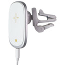 Jewel Magnetic 15W Powered Wireless Charging Car Mount - White