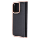 Kate Spade Wrap Folio Case for Apple iPhone 14 Pro - Black/Pale Vellum Bumper