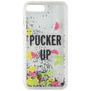 Kate Spade Clear Liquid Glitter Case for Apple iPhone 8 Plus/7 Plus - Pucker Up