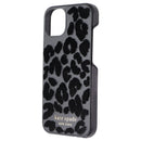 Kate Spade Wrap Folio Series Case for Apple iPhone 13 - Leopard Flocked Black