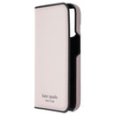 Kate Spade Wrap Folio Case for Apple iPhone 14 Pro - Pale Vellum/Black Bumper