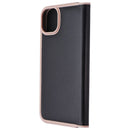 Kate Spade Wrap Folio Case for iPhone 14 Pro Max - Black/Pale Vellum Bumper