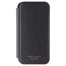 Kate Spade Wrap Folio Case for Apple iPhone 12 Pro Max - Black Hearts & Clovers