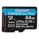 Kingston 64GB microSDXC Canvas Go Plus 170MB/s Read UHS-I Memory Card + Adapter