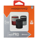 Kodiak (5W) micPRO Portable 3.5mm and Wireless Bluetooth Music Speaker - Silver