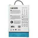 LBT 3.4 Amp 2 USB Fast Charger and (5FT) USB to Lightning 8-Pin Cable