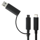 Lenovo ThinkPad 3.3FT USB-C to (USB-A or USB-C) Cable - Black