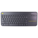 Logitech K400 Plus Wireless Touch TV Keyboard with Built-In Touchpad - Black