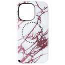 LuMee Halo Lighted Case for Apple iPhone 13 Pro/13/12 Pro/12 - Rose/White Marble