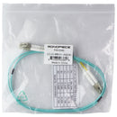 Monoprice Fiber Optic Cable LC to LC, OM3, 50/125 Type, 2mm, 3.3-Ft(1m) - Aqua