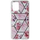 MyBat Hardshell Case for Samsung Galaxy A12 5G - Geometric Pink Roses