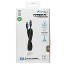 Nimble PowerKnit (3.3-Ft) USB-C to USB-C Braided Cable for iOS/Android Gray/Blue