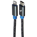 Nimble PowerKnit (3.3-Ft) USB-C to Lightning 8-Pin Braided Cable - Gray/Blue