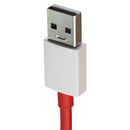 OnePlus (3.3-Ft) 1m USB to USB-C Charge and Sync Warp Cable - Red/White (D287)