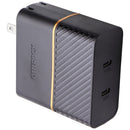 OtterBox Fast Charge Dual USB-C Port Wall Charger (20W and 30W) - Black Shimmer