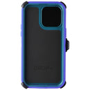 OtterBox Defender Case and Holster for iPhone 14 Pro Max - Rain Check (Blue)