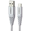 OtterBox (2m/6.6ft) Premium USB-A to USB-C Braided Charge Cable - Cloud White