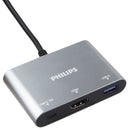 Philips USB-C to Multiport Adapter (Hub) - Silver