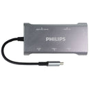 Philips Elite USB-C Multiport Hub w/ Power Pass-Through - Silver