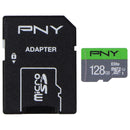 PNY 128GB Elite microSDXC Flash Memory Card w/Adapter - Class 10 U1 (100MB/s)