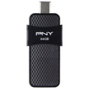 PNY (64GB) DUO LINK USB 3.1 Type-C OTG Flash Drive - Black (P-FD64GOTGSLTC-GE)