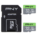 PNY 32GB Elite microSDHC Memory Card w/Adapter - Class 10 U1 (100MB/s) - 2 Pack