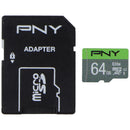 PNY 64GB Elite microSDXC Flash Memory Card w/Adapter - Class 10 U1 (100MB/s)