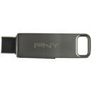 PNY 128GB DUO LINK USB 3.2 Type-C Dual Flash Drive - Silver/P-FDI128DULINKTYC-GE