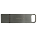 PNY 128GB DUO LINK USB 3.2 Type-C Dual Flash Drive - Silver/P-FDI128DULINKTYC-GE