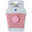 PopSockets PopThirst Cup Sleeve with Swappable Grip - Macaron Pink Melange