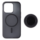 PopSockets PopCase for MagSafe for iPhone 15 Pro - Black Translucent