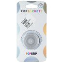 PopSockets PopGrip with Swappable Top for Phones - Clear Glitter Silver