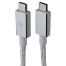 PowerLab 10FT USB-C to USB-C Braided Charge-Sync Cable - White