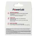 PowerLab USB-C to Lightning (8-Pin) Cable + USB-C/USB-A Wall Charger - White