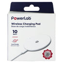 PowerLab 10 Watt Magnetic Wireless Charging Pad - White