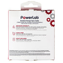 PowerLab USB-A to USB-C Braided Charge-Sync Cable 6FT White