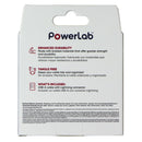 PowerLab 6FT USB-A to Lightning 8-Pin Braided Charge-Sync Cable - White